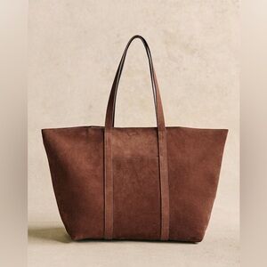 Sézane chocolate suede Gabin Bag (NWT)